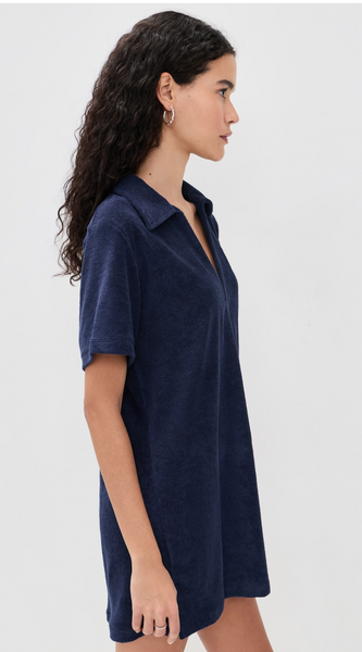 Collared Terry Cover-Up *LAST ONE -XL*