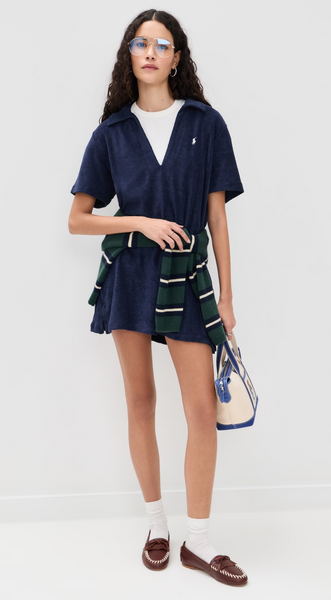 Collared Terry Cover-Up *LAST ONE -XL*