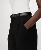 WRAP VEST & PLEATED STRAIGHT SHORT SET