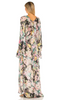 HEMANT AND NANDITA - TEIEN BLACK KAFTAN DRESS