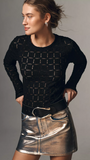 Eyelet Lace Long-Sleeve Perfect Tee