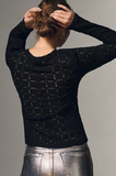 Eyelet Lace Long-Sleeve Perfect Tee