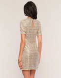 VARDON SEQUIN BOW DRESS