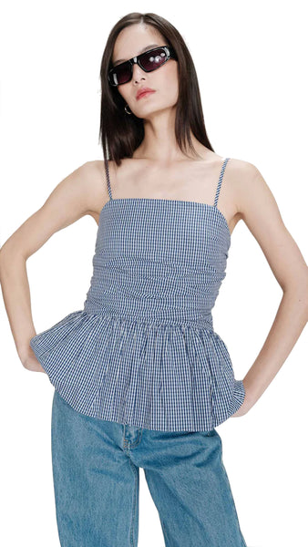 VALO FITTED PEPLUM TOP