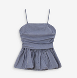 VALO FITTED PEPLUM TOP
