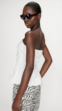 VALO FITTED PEPLUM TOP