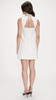 VEA SHORT DRESS IN PINSTRIPE WHITE