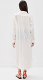 Maxi Boyfriend Button Down Shirt / Coverup