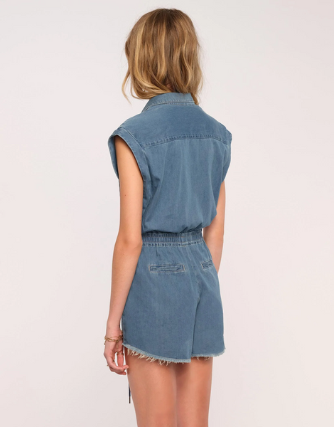 KIMMY DENIM ROMPER