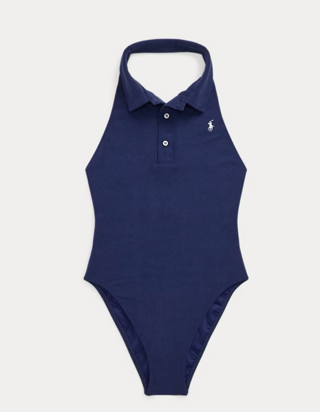 Collared One-Piece Swimsuit