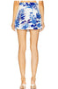 ROCOCO SAND BLUE & WHITE GABI FLORAL MINI SKIRT SET