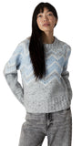 LEIGHTON FLECK FAIR ISLE CREWNECK SWEATER