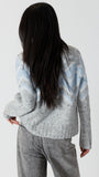 LEIGHTON FLECK FAIR ISLE CREWNECK SWEATER