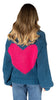 LILLIAN HAND KNIT HEART CARDI