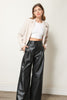 MIKA WIDE-LEG FAUX LEATHER PANTS