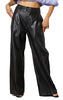 MIKA WIDE-LEG FAUX LEATHER PANTS