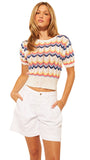 LUIGI KNIT TOP IN PUGLIA SUNSET