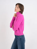 MABEL MAGENTA MOCK NECK SWEATER