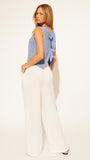 MARTINO TIE BACK KNIT TOP *LAST ONE -XS*