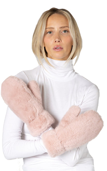 FAUX FUR LUXE MITTENS