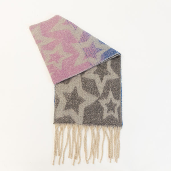 MULTI STAR PRINTED SCARF