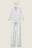 Ma Cherie Cherry Print Flannel PJ Set