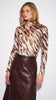 RUTH KNIT TOP IN SHADOW ZEBRA