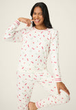 CHERRY DOT PEACHY PJ SET