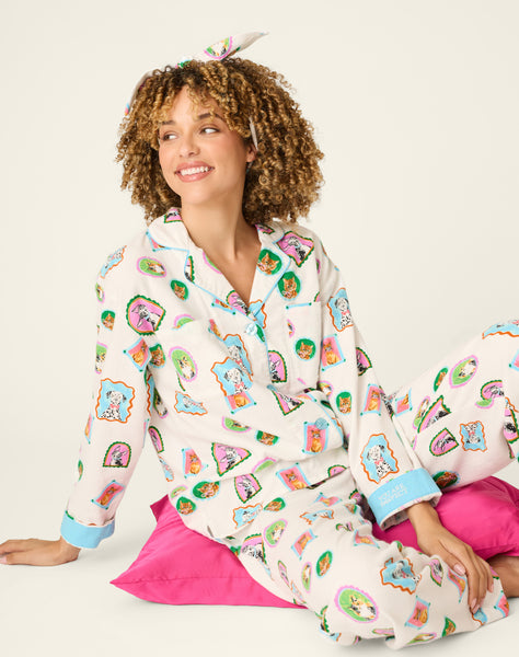 Picture Purrfect Pet Portraits 3-Piece Flannel PJ Set