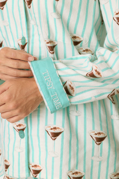 Espresso Martini 3-Piece Flannel PJ Set