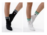 HEART STRIPE TENNIS SOCKS - 2 Pack