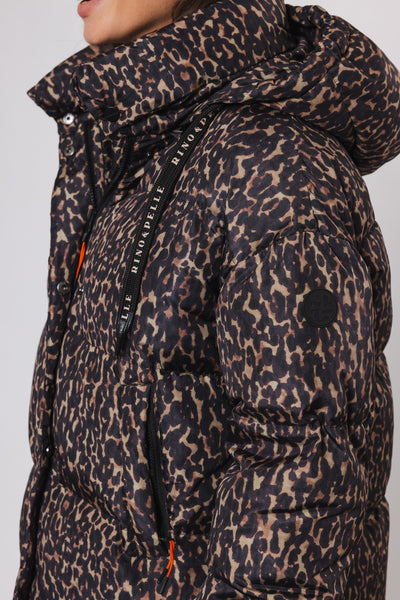 SUNN LEOPARD SHORT PUFFER COAT *Last one - Small*