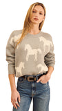 ARCHIE PULLOVER IN HEATHER MUSTANG