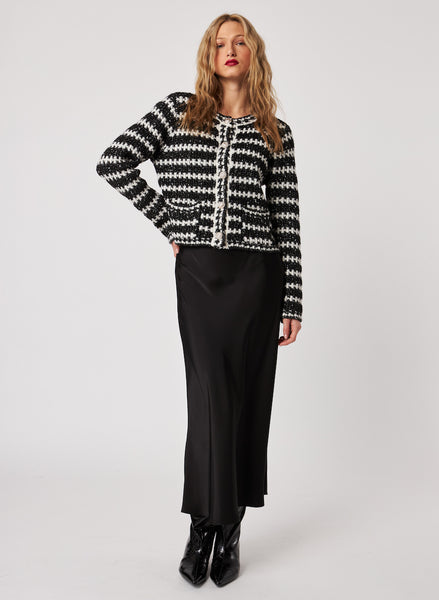 HENRI CAVIAR QUARTZ CARDIGAN