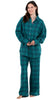 Golden Hour Long PJ Set In Bayberry Plaid