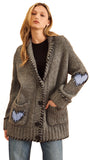 TRIPP STITCHED HEART CARDI *LAST ONE*