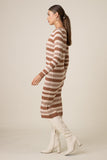 DUO STRIPE SWEATER DRESS