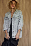 STEVIE LAPEL DETAIL COLLAR DENIM JACKET *LAST ONE*