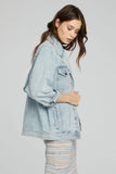 STEVIE LAPEL DETAIL COLLAR DENIM JACKET *LAST ONE*