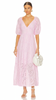 PINK MAXI EYELET DRESS