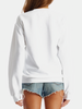 PALM BEACH VINTAGE STUDDED JET-SETTER SWEATSHIRT - WHITE